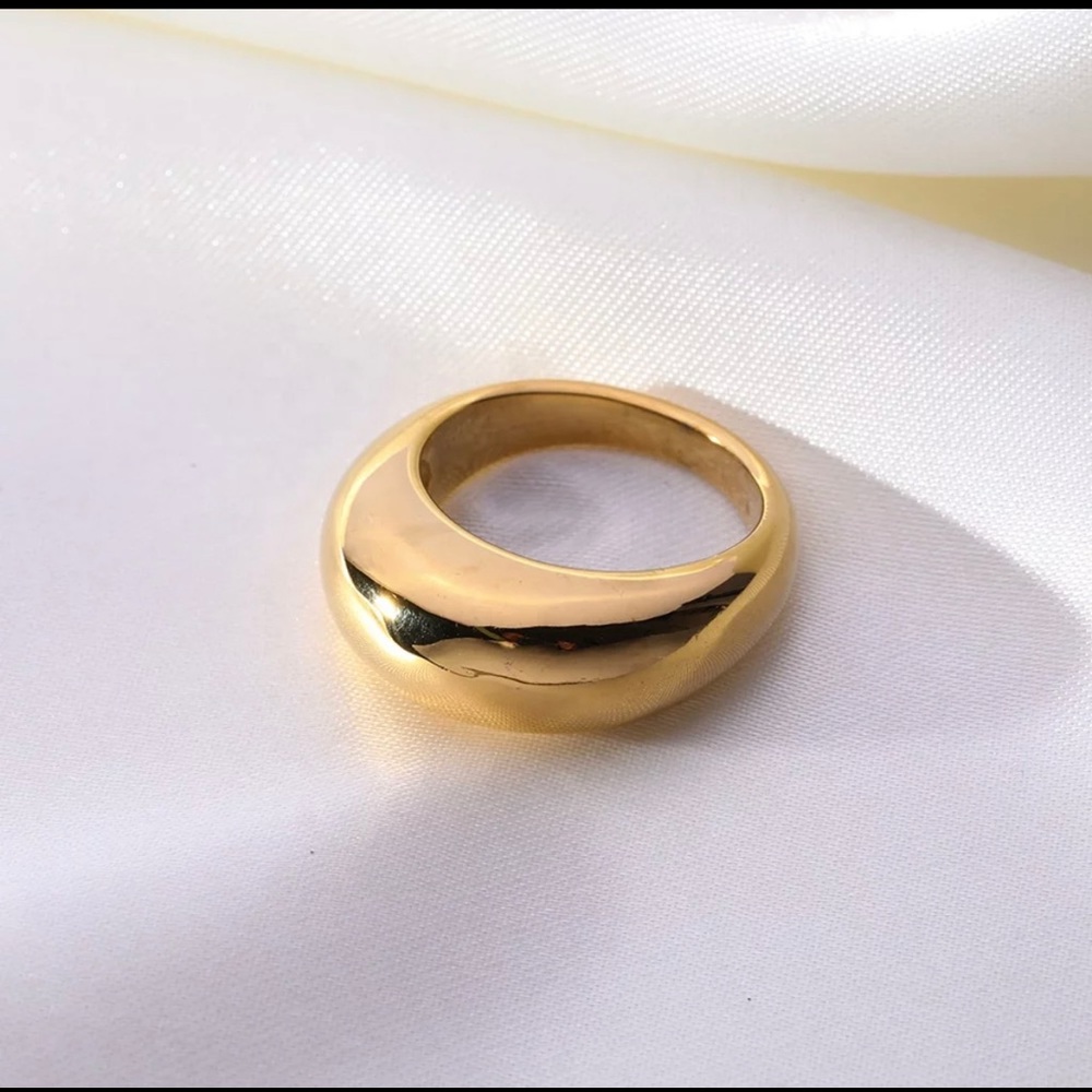 NWT Dome Ring+18k Gold Plated+Madewell Style+Gift idea